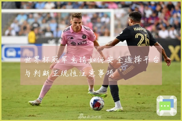 世界杯冠军竞猜如何安全选择平台与判断正规性注意事项